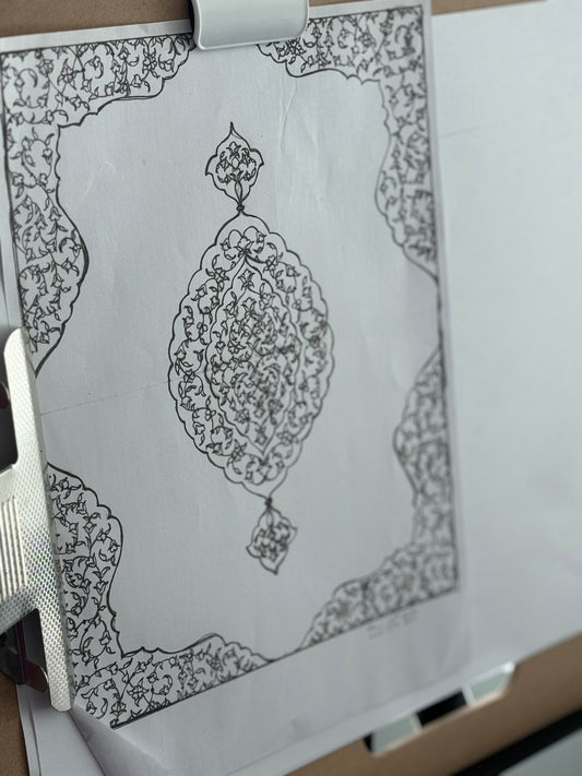 Group Islamic Illumination Art (Tezhip) - Beginner level florals